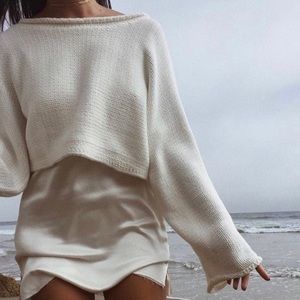urban outfitters white sweater by silence+noise